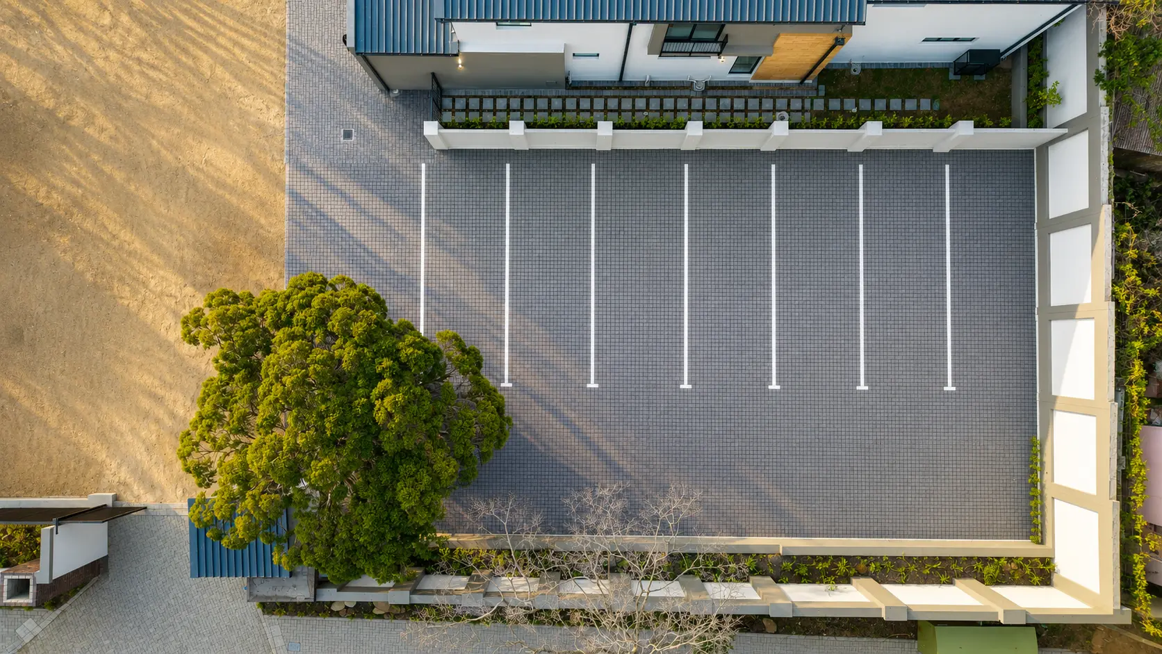Abundant Guest Parking Aerial View